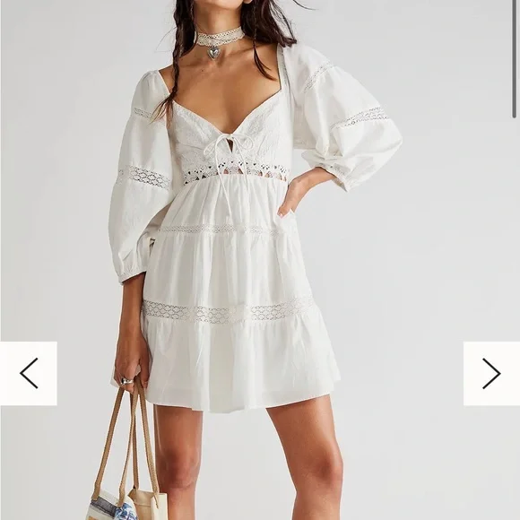 free people all mine mini dress Free People All Mine Mini Dress, Ivory, Size X-Small at Amazon Women's Clothing store